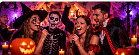 Halloween karaoke party